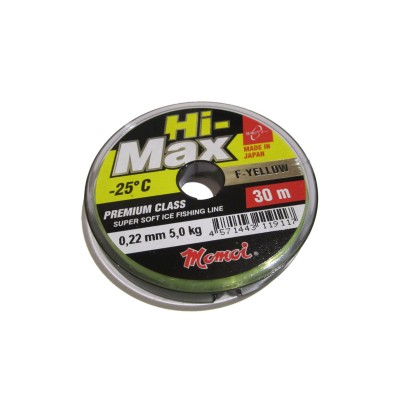 Леска Momoi Hi-Max F-Yellow 0,22мм 30м флуоресцентная