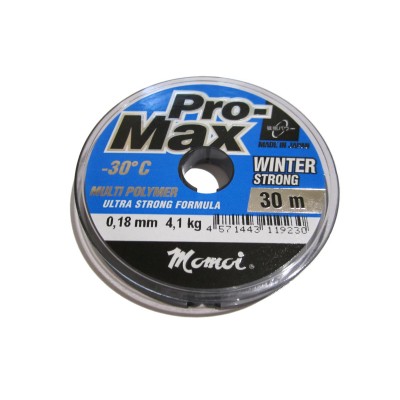 Леска Momoi Pro-Max Winter Strong 0,18мм 30м прозрачная