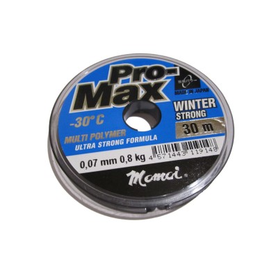 Леска Momoi Pro-Max Winter Strong 0,07мм 30м прозрачная