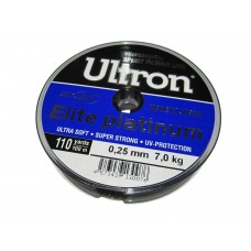 Леска Ultron Elite Platinum 0,25мм 100м серебристая