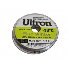 Леска Ultron Fluo Winter 0,10мм 50м флуоресцентная