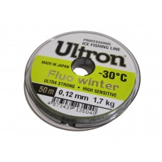 Леска Ultron Fluo Winter 0,12мм 50м флуоресцентная