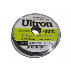 Леска Ultron Fluo Winter 0,28мм 30м флуоресцентная