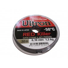 Леска Ultron Red Killer 0,10мм 30м красная