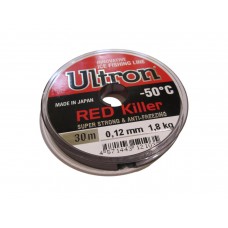 Леска Ultron Red Killer 0,12мм 30м красная