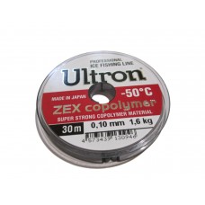 Леска Ultron Zex Copolymer 0,10мм 30м прозрачная