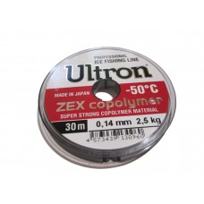 Леска Ultron Zex Copolymer 0,14мм 30м прозрачная